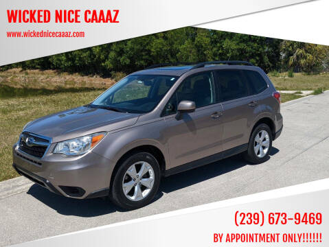 2015 Subaru Forester for sale at WICKED NICE CAAAZ in Cape Coral FL