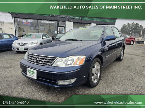 2003 Toyota Avalon for sale at Wakefield Auto Sales of Main Street Inc. in Wakefield MA