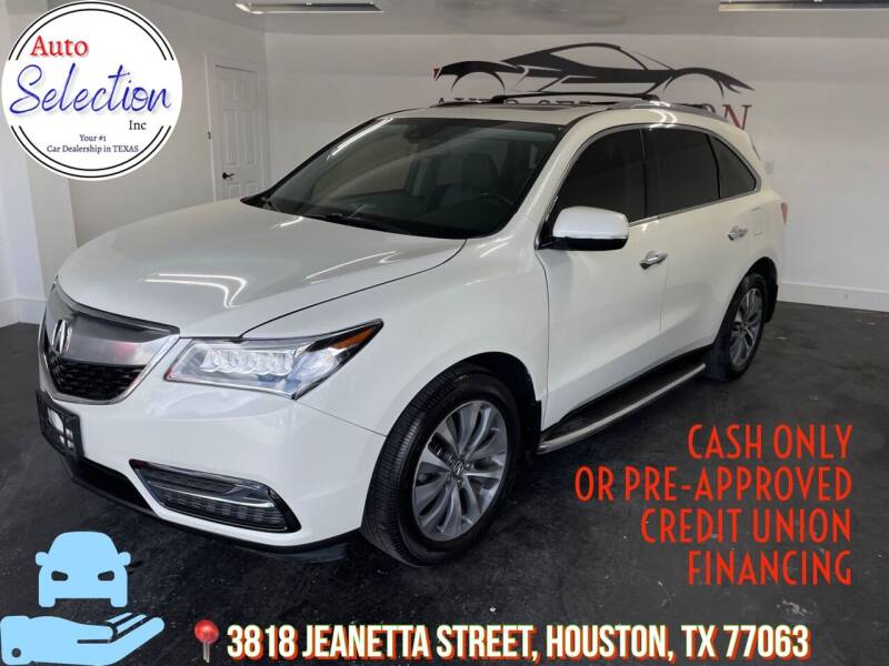 2014 Acura MDX for sale at Auto Selection Inc. in Houston TX