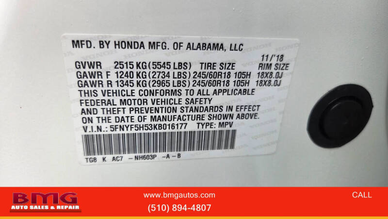 2019 Honda Pilot EX-L