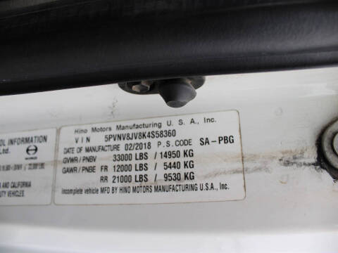 2019 Hino 338