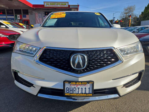 2019 Acura MDX for sale at ALL CREDIT AUTO SALES in San Jose CA