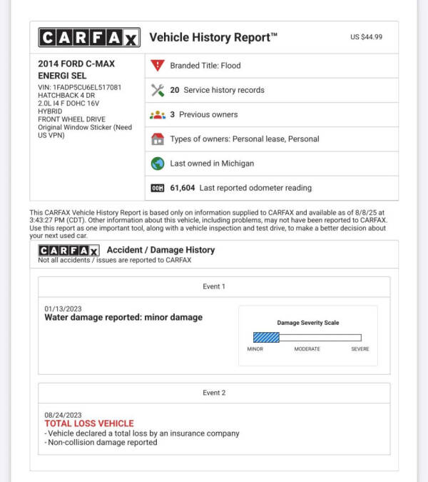 2014 Ford C-MAX Energi SEL