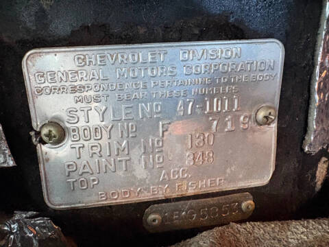 1947 Chevrolet Fleetmaster