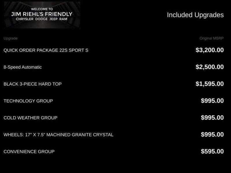 2021 Jeep Wrangler Sport S