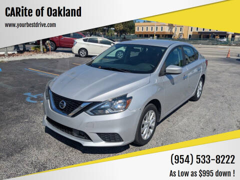 2018 Nissan Sentra for sale at CARite of Oakland in Oakland Park FL