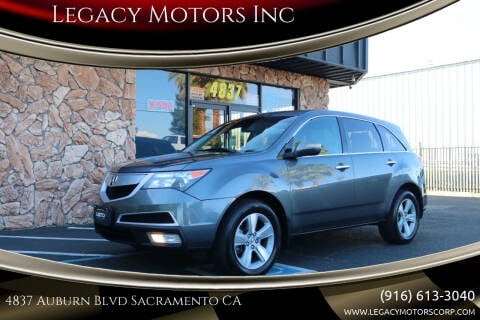 2011 Acura MDX for sale at Legacy Motors Inc in Sacramento CA