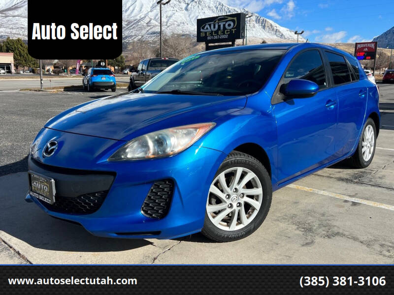 2012 Mazda MAZDA3 for sale at Auto Select in Orem UT