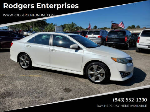 2012 Toyota Camry for sale at Rodgers Enterprises in North Charleston SC