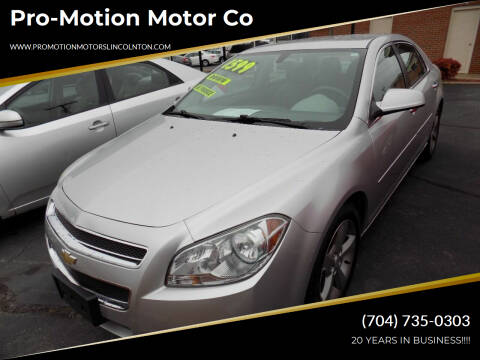 2012 Chevrolet Malibu for sale at Pro-Motion Motor Co in Lincolnton NC