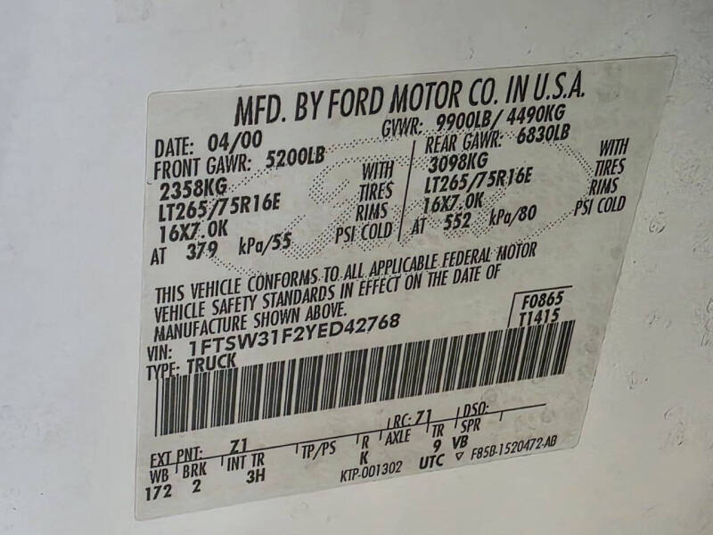 2000 Ford F-350 Super Duty XLT