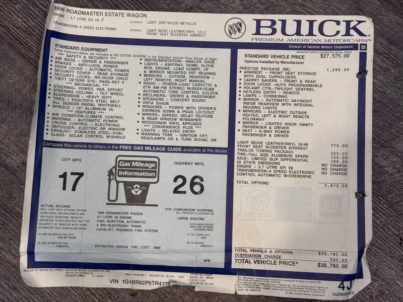 1996 Buick Roadmaster Estate