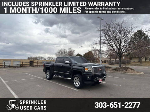 2015 GMC Sierra 1500 for sale at Sprinkler Used Cars in Longmont CO