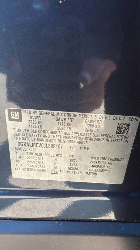 2018 GMC Terrain SLE