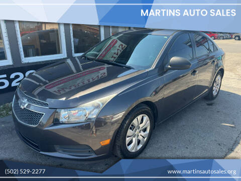 2014 Chevrolet Cruze for sale at Martins Auto Sales in Shelbyville KY