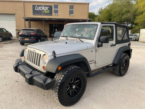 2012 Jeep Wrangler for sale at LUCKOR AUTO in San Antonio TX