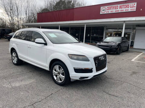 2011 Audi Q7 for sale at Certified Motors LLC in Mableton GA