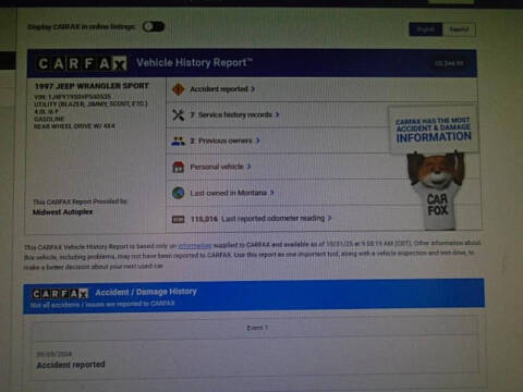 1997 Jeep Wrangler Sport