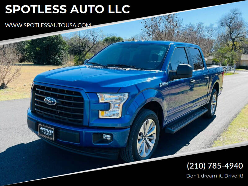 2017 Ford F-150 for sale at SPOTLESS AUTO LLC in San Antonio TX