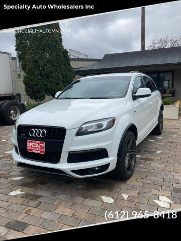 2014 Audi Q7 for sale at Specialty Auto Wholesalers Inc in Eden Prairie MN