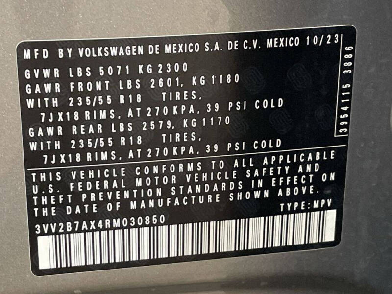 2024 Volkswagen Tiguan Wolfsburg Edition 4Motion