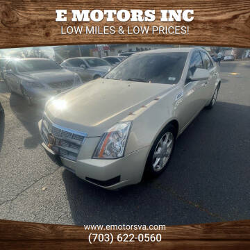 2008 Cadillac CTS for sale at E Motors INC in Vienna VA