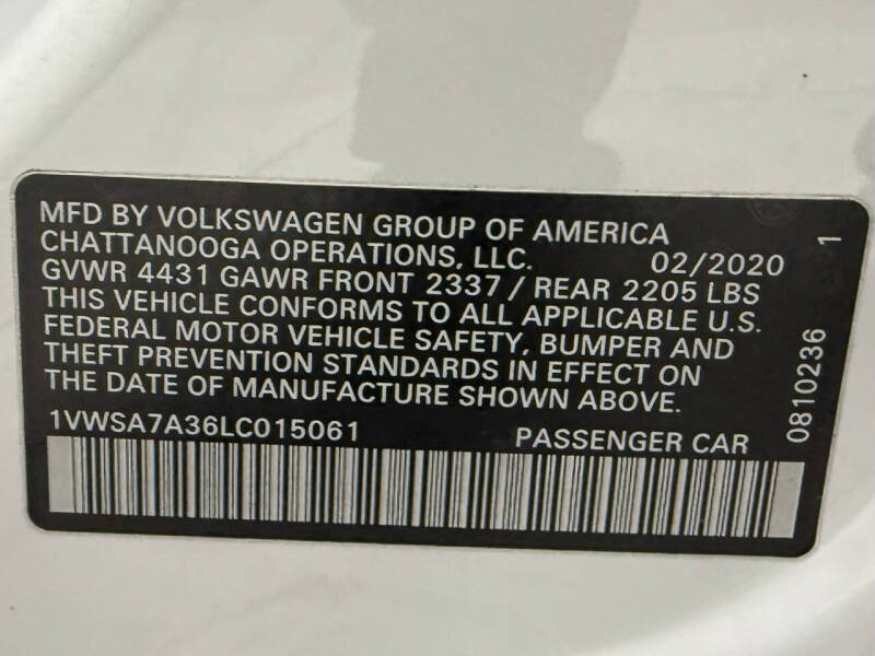 2020 Volkswagen Passat SE