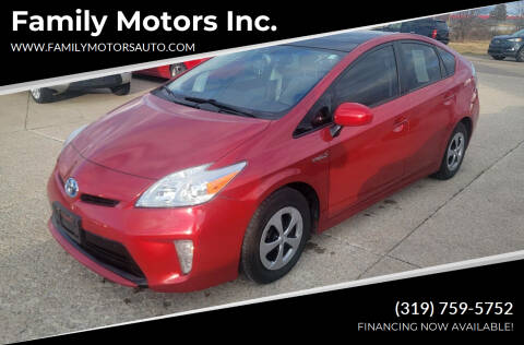 2012 Toyota Prius for sale at Family Motors Inc. in West Burlington IA