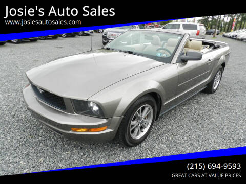 2005 Ford Mustang for sale at Josie's Auto Sales in Gilbertsville PA