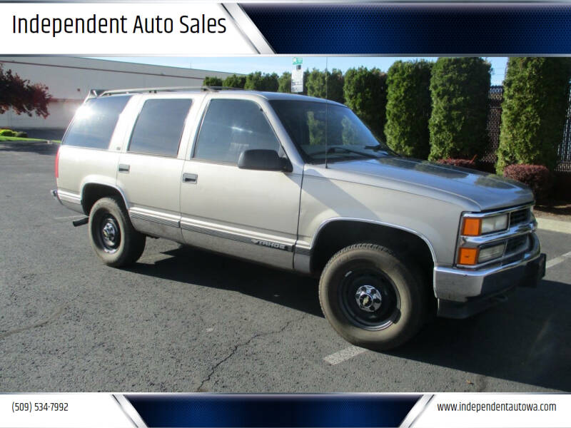 1999 Chevrolet Tahoe for sale at Independent Auto Sales in Spokane Valley WA