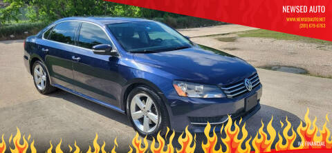 2013 Volkswagen Passat for sale at Newsed Auto in Houston TX