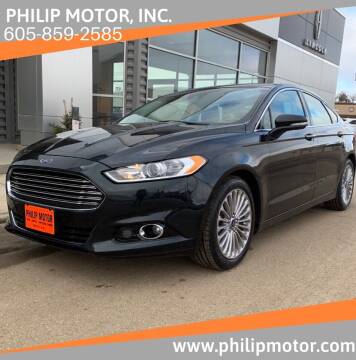 2014 Ford Fusion for sale at Philip Motor Inc in Philip SD