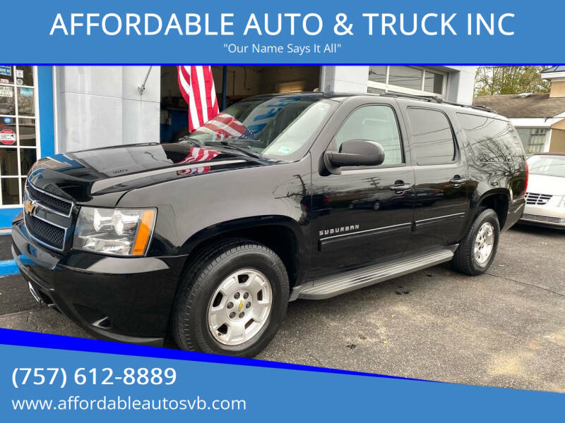 2012 Chevrolet Suburban for sale at AFFORDABLE AUTO & TRUCK INC in Virginia Beach VA