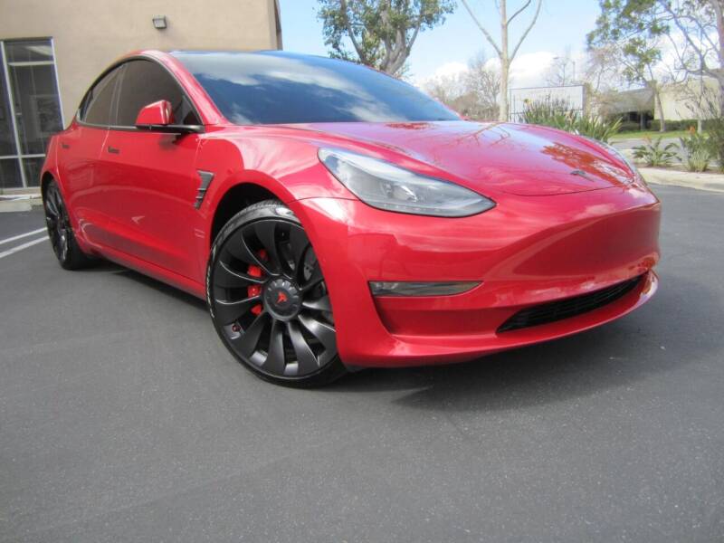 2022 Tesla Model 3 for sale at ORANGE COUNTY AUTO WHOLESALE in Irvine CA