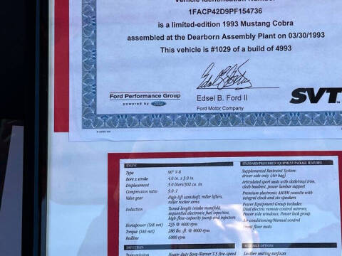 1993 Ford Mustang SVT Cobra
