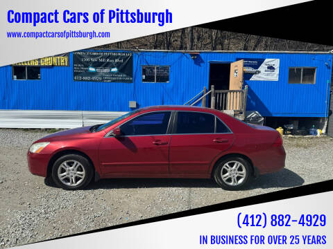 2007 Honda Accord for sale at Compact Cars of Pittsburgh in Pittsburgh PA