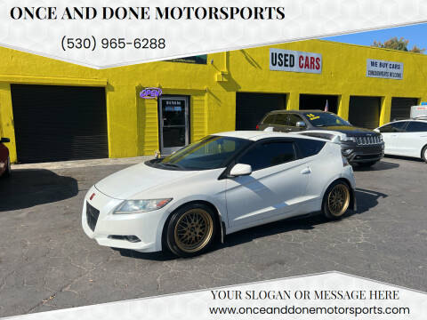 2011 Honda CR-Z for sale at Once and Done Motorsports in Chico CA