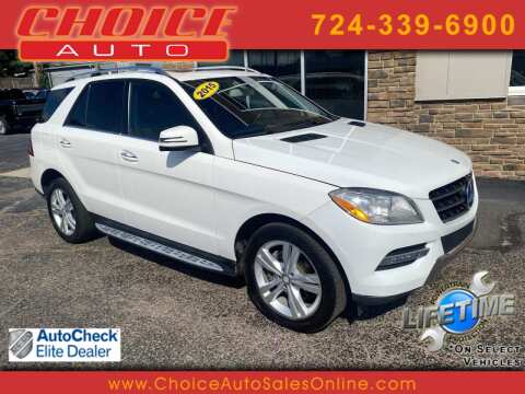 2015 Mercedes-Benz M-Class for sale at CHOICE AUTO SALES in Murrysville PA
