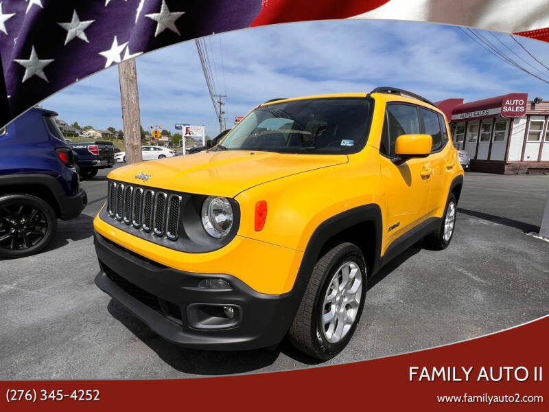 2016 Jeep Renegade for sale at FAMILY AUTO II in Pounding Mill VA