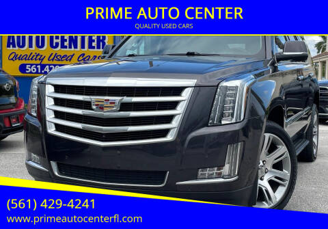 2017 Cadillac Escalade for sale at PRIME AUTO CENTER in Palm Springs FL