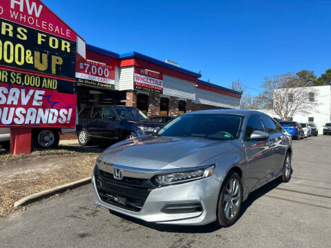 2018 Honda Accord for sale at HW Auto Wholesale in Norfolk VA