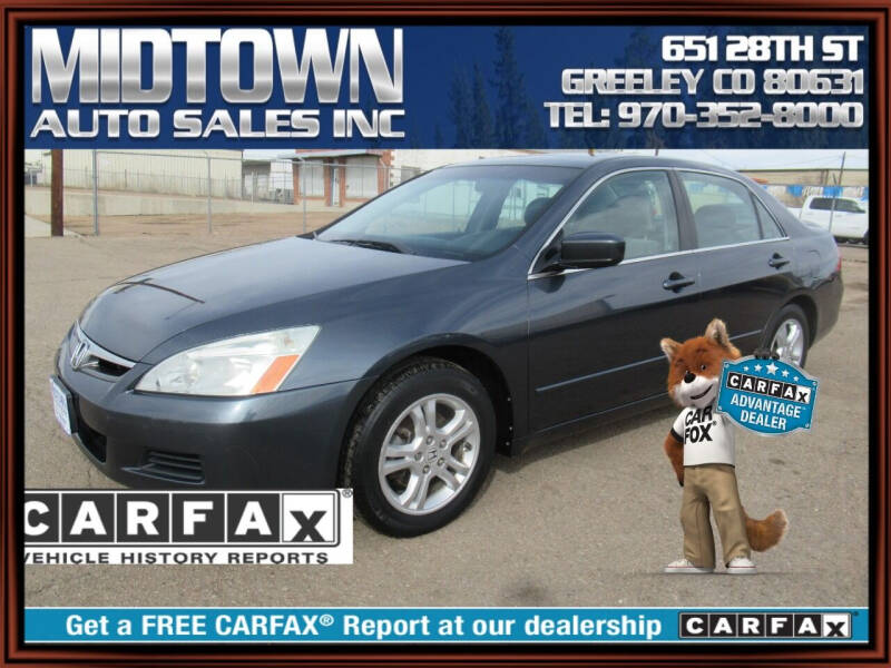 2007 Honda Accord for sale at MIDTOWN AUTO SALES INC in Greeley CO