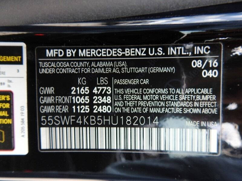 2017 Mercedes-Benz C-Class  - $24,900