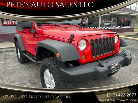 2008 Jeep Wrangler for sale at PETE'S AUTO SALES LLC - Dayton in Dayton OH