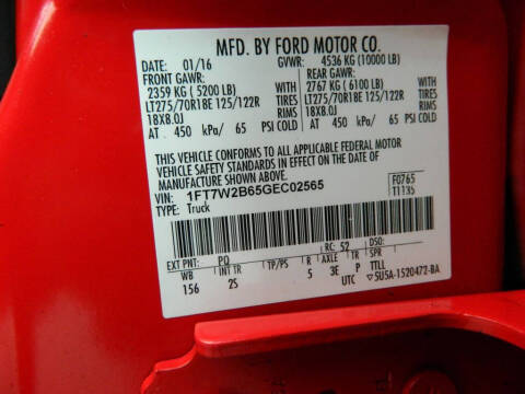 2016 Ford F-250 Super Duty