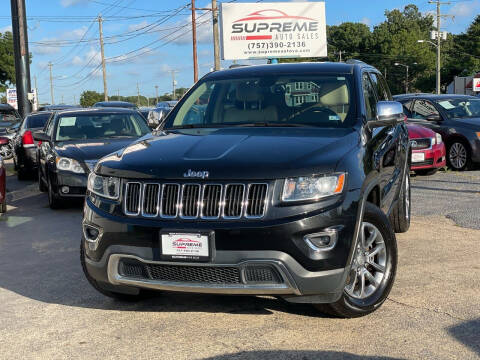 2014 Jeep Grand Cherokee for sale at Supreme Auto Sales in Chesapeake VA