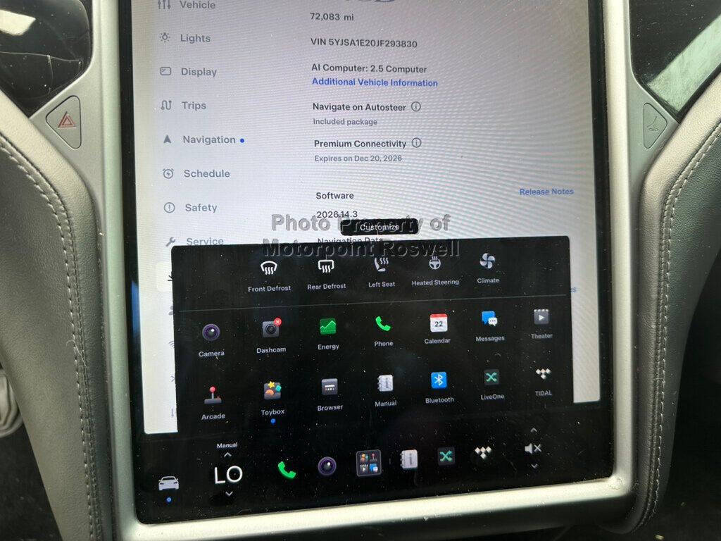 Silver 2018 Tesla Model S 75D AWD 75D 4dr Liftback 16