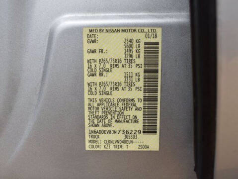 2018 Nissan Frontier