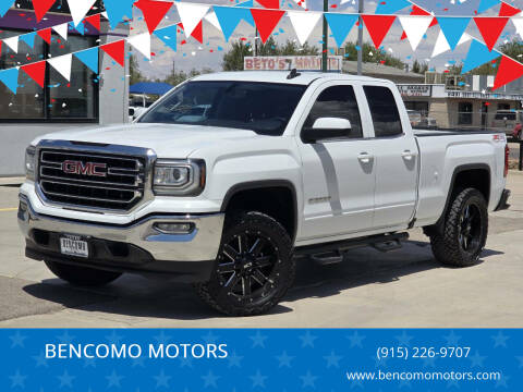 2017 GMC Sierra 1500 for sale at BENCOMO MOTORS in El Paso TX