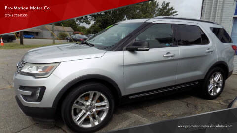 2016 Ford Explorer for sale at Pro-Motion Motor Co in Lincolnton NC